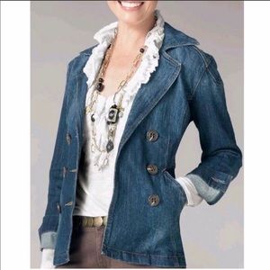 CAbi Jeans Double Breasted Denim Jacket